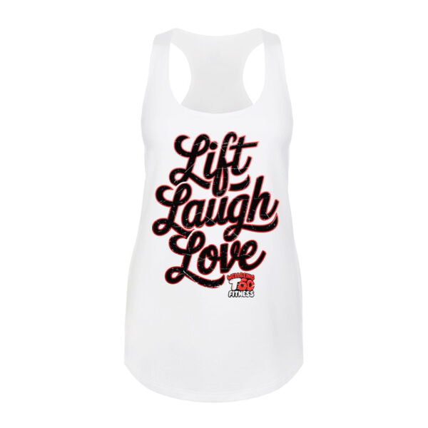 LIFT LAUGH LOVE - WOMEN'S FITTED TANK - $TNV3G2$ Thumbnail